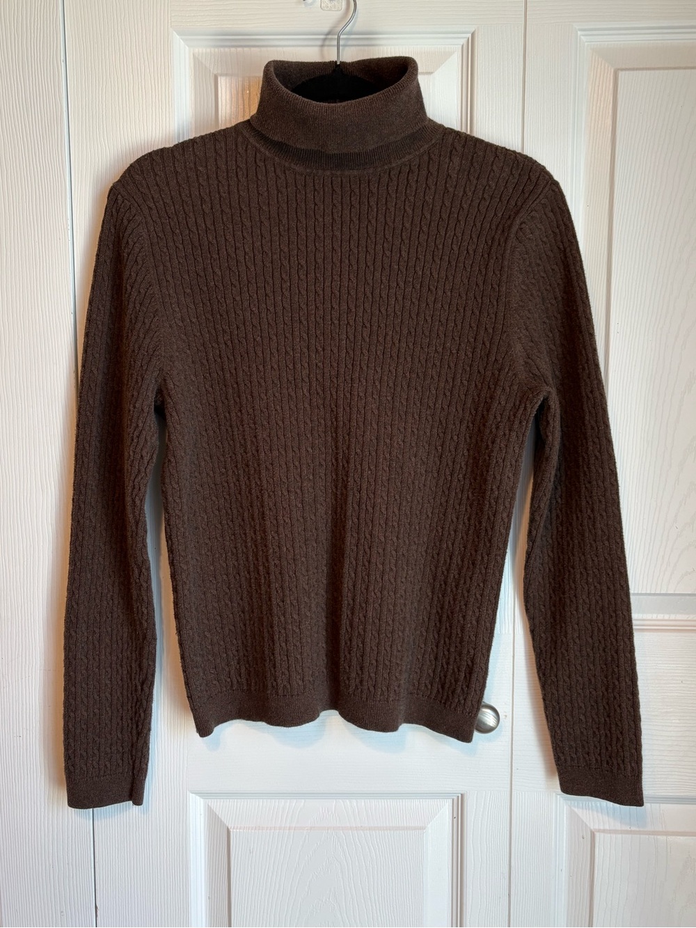 Croft and Barrow Dark Brown Ribbed Knit Women’s Pullover Sweater Stretch Size XL